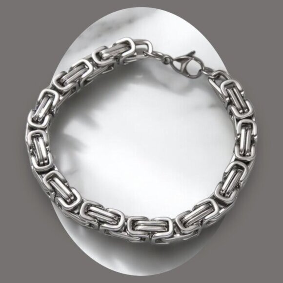 Men's Jewelry Other - Men's Stainless Steel Keel Link Chain Bracelet 21cm